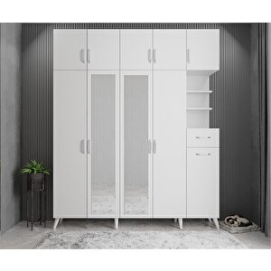 Trend 5 Kapaklı Portmanto Beyaz P.b.t_1_175cm 175 cm