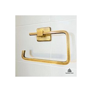 Antik Gold Tuvalet Kağıtlığı Mat Gold Kağıtlık Antik Eskitme Aksesuar Tuvalet Kağıtlık