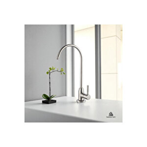 Arıtma Musluğu Mat Krom Leke Tutmaz Özel Batarya Arıtma Armatürü