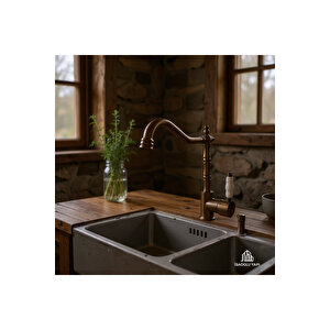 Eskitme Bakır Zen Batarya Banyo Ve Mutfak Uyumlu Rustik Eskitme Bronz