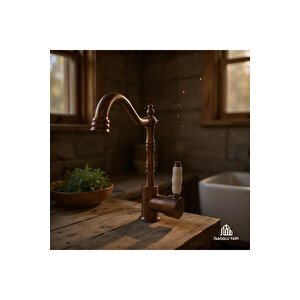 Eskitme Bakır Zen Batarya Banyo Ve Mutfak Uyumlu Rustik Eskitme Bronz