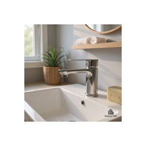 Krom Lavabo Bataryası Pirinç Banyo Lavabo Armatür