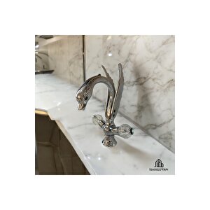 Lavabo Bataryası El Yapımı Özel Tasarım Pirinç Lavabo Armatür