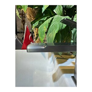 Antrasit Lavabo Bataryası Antrasit Gri Venom Banyo Lavabo Armatür