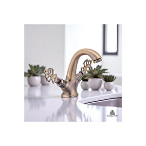 Eskitme Musluk Antik Lavabo Bataryası Özel Seri Vintage Armatür