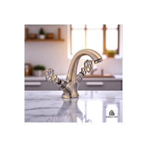 Eskitme Musluk Antik Lavabo Bataryası Özel Seri Vintage Armatür