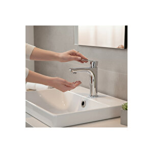 Lavabo Bataryası Yüksek Model Kolay Abdest Tulipa Serisi Pirinç Malzeme Leke Ve Kireç Tutmaz