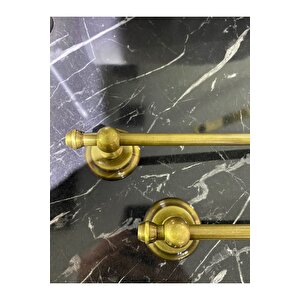 Antik Gold Havluluk Ve Tuvalet Kağıtlığı Vintage Tasarım Komple Pirinç Havluluk Ve Kağıtlık Mat Gold