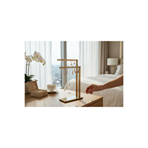 Mat Antik Gold Set Üstü Havluluk Aksesuarlık Mat Gold Havluluk Pirinç Malzeme