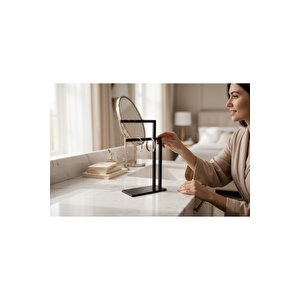 Mat Siyah Set Üstü Havluluk Aksesuarlık Komple Pirinç Ağır Malzeme