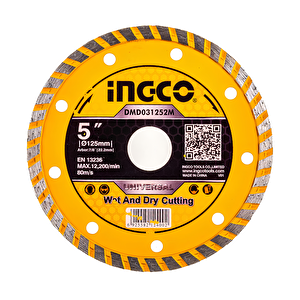 Ingco Dmd031252ht 125x22.2mm Ultra İnce Elmas Seramik Kesme Diski Islak/kuru