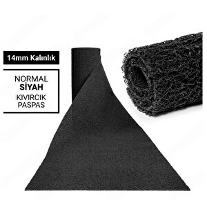 120x1000cm Si̇yah Kivircik Paspas-hali Kaymaz Yolluk Li̇dya 14mm