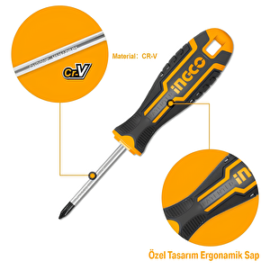 Ingco Hksd0628 6 Parça Tornavida Seti (3 Adet Düz /3 Adet Yıldız Tornavida)