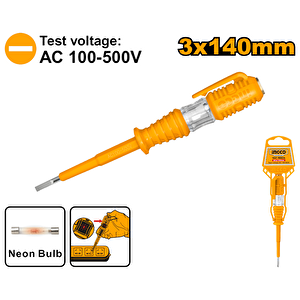 Ingco Hsdt1408 3x140mm Düz Uçlu Kontrol Kalemi