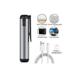 Gold Si̇lver Şarjli 7 Led Lambali Miknatisli Parmak Fener Şarjli