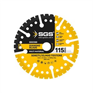Sgs Çok Amaçli Multi-material Elmas Kesme Di̇ski̇ 115 Mm Sgs2360