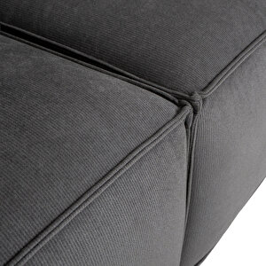 Cult Üçlü Koltuk Çizgili Kadife