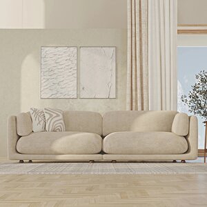 Flam Dörtlü Koltuk Keten Natural