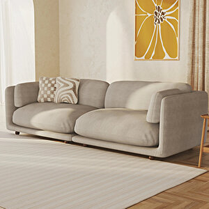 Flam Dörtlü Koltuk Keten Pure