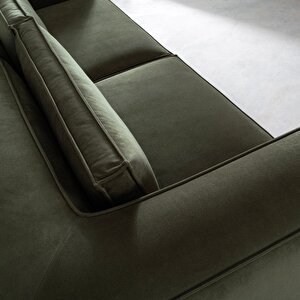 Cult Üçlü Koltuk Çizgili Kadife