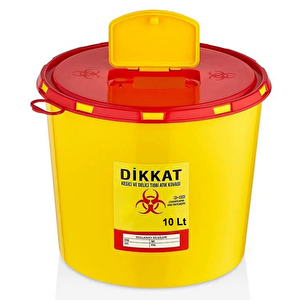 Tıbbi Atık Kovası 10 Litre (tak3210) -  Güvenli Ve Dayanıklı