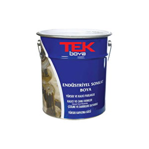 Tek Endüstri̇yel Son Kat Yağli Boya Parlak Si̇yah 15/1