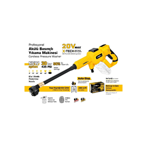 Akülü Basinçli Yikama Maki̇nesi̇ 30 Bar 435spsi 1*2,0 Ah