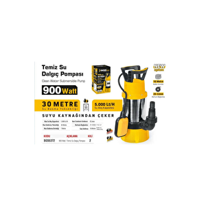 Temi̇z  Su Dalgiç Pompasi 900 Watt ( 30 Metre )