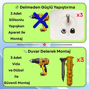 Duvara Monte Mini Jumbo Tuvalet Kağıdı Dispenseri / Kağıtlık | Premium Abs Gövde, Anahtarlı Kilit, Vidalı & Yapışkan Montaj – Siyah