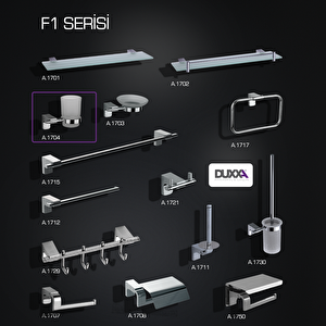Duxxa F1 Diş Fırçalık Krom A.1704