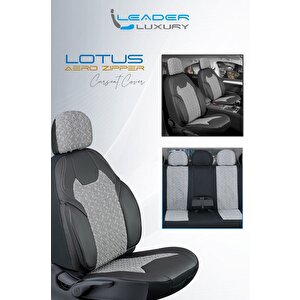 Bmw 3 Serisi 325td Yarı Deri Oto Koltuk Kılıfı Ön Arka Set Lotus Füme Sc