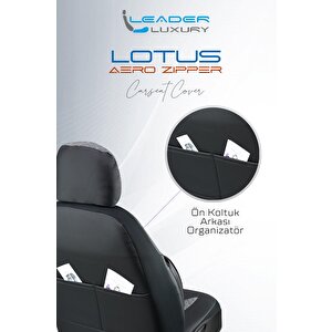 Mercedes-benz Clc Yarı Deri Oto Koltuk Kılıfı Ön Arka Set Lotus Füme Sc