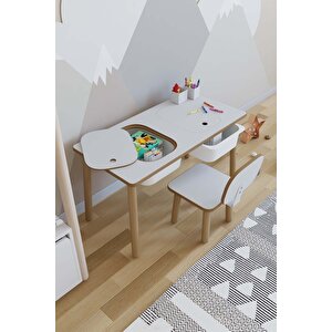 Montessori Çocuk Masası - Oyun Masası - Aktivite Masası - Çalışma Masası - Etkinlik Masası