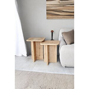 Di Def Iskandinav Tarzı Yan Sehpa Seti - Modern Tasarım - 2li