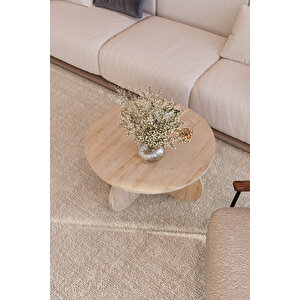 Ovela Orta Sehpa Safir Meşe Desenli