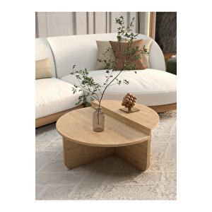 İskandinav Tarzı Ahşap Plato Orta Sehpa - Şık Ve Fonksiyonel Tasarım