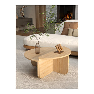 İskandinav Tarzı Ahşap Plato Orta Sehpa - Şık Ve Fonksiyonel Tasarım