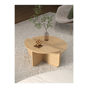 İskandinav Tarzı Ahşap Plato Orta Sehpa - Şık Ve Fonksiyonel Tasarım