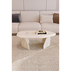 Nuvi̇a Orta Sehpa Traverten Desenli̇