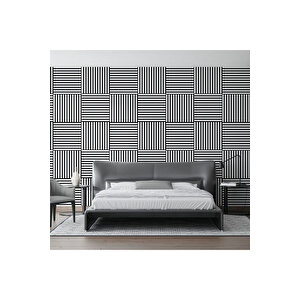 Beyaz 40x40 Cm Yeni Nesil Akustik Ahşap Duvar Paneli