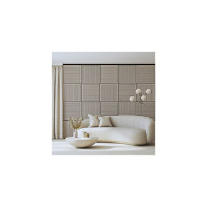 Beyaz 40x40 Cm Yeni Nesil Akustik Ahşap Duvar Paneli