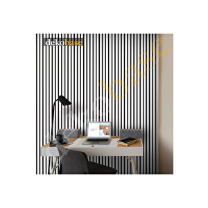 Beyaz 100x270 Cm Yeni Nesil Akustik Ahşap Duvar Paneli