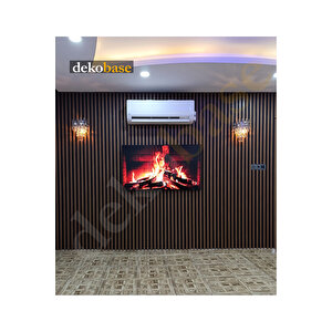 Ceviz (2 Adet) 40x270 Cm Yeni Nesil Akustik Ahşap Duvar Paneli