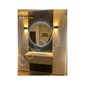 Antrasit 40x270 Cm Yeni Nesil Akustik Ahşap Duvar Paneli