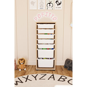 2 Derin 7 Sepetli Dolap Oyuncak Dolabı Çok Amaçlı Mutfak Kiler Banyo Dolabı Safir