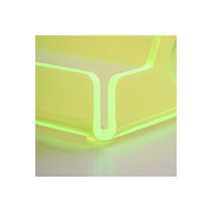 Vasa Neon Pleksi Tepsi Yeşil 35x20 Cm