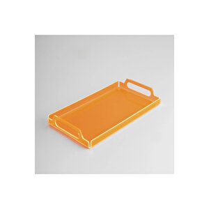 Vasa Neon Pleksi Tepsi Turuncu 35x20 Cm