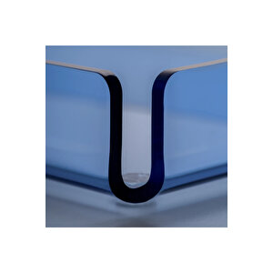 Esbo Pleksi Tepsi Mavi 40x17 Cm