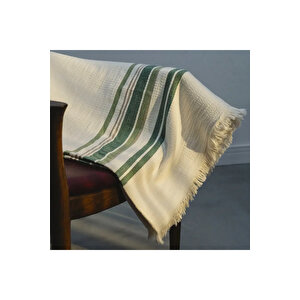 Mantis Pamuklu Tv Battaniyesi Bej Yeşil 130x170 Cm