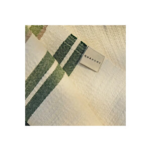 Mantis Pamuklu Tv Battaniyesi Bej Yeşil 130x170 Cm